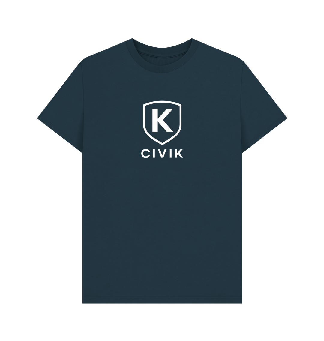 Denim Blue Printed T-shirt