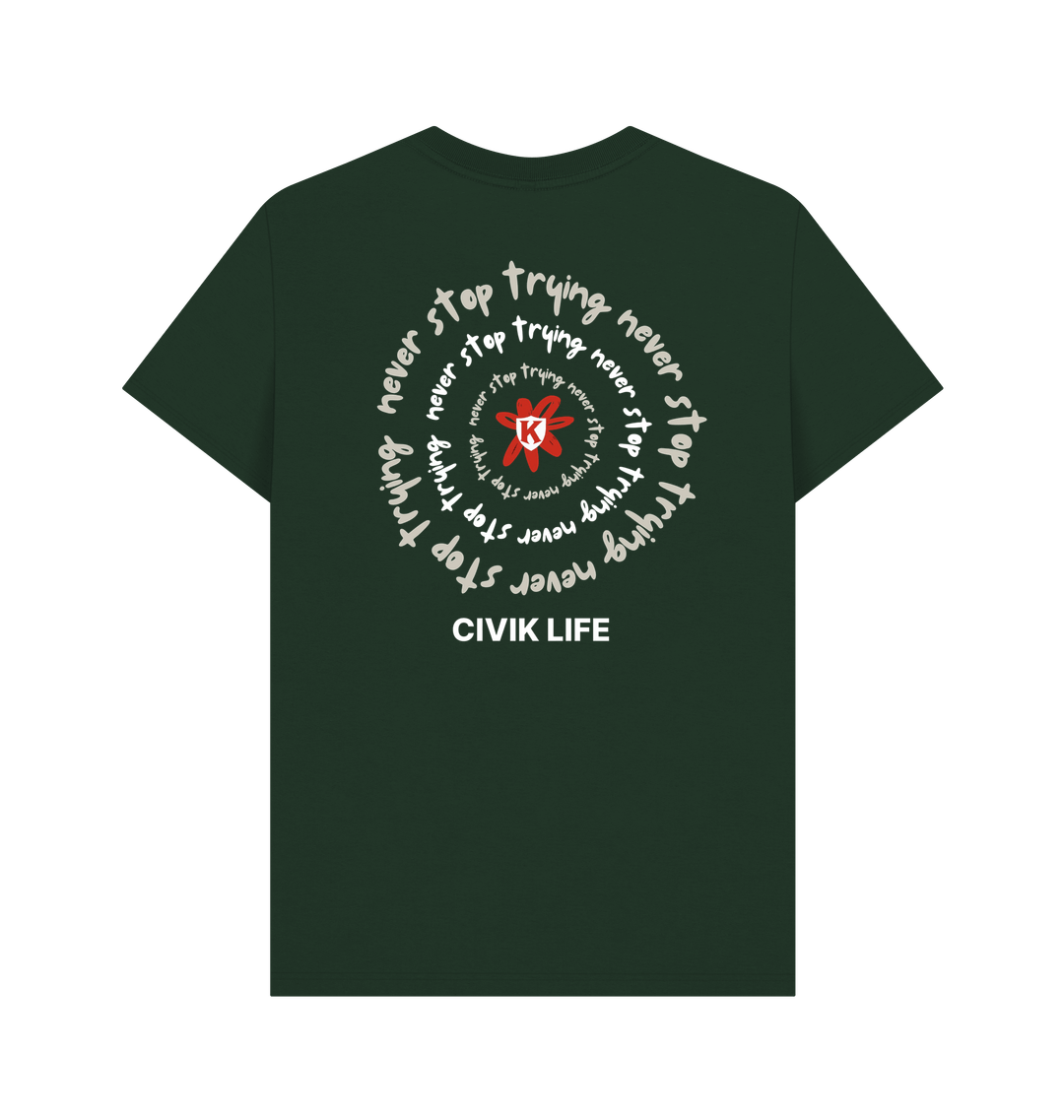 Evergreen Printed T-shirt Back