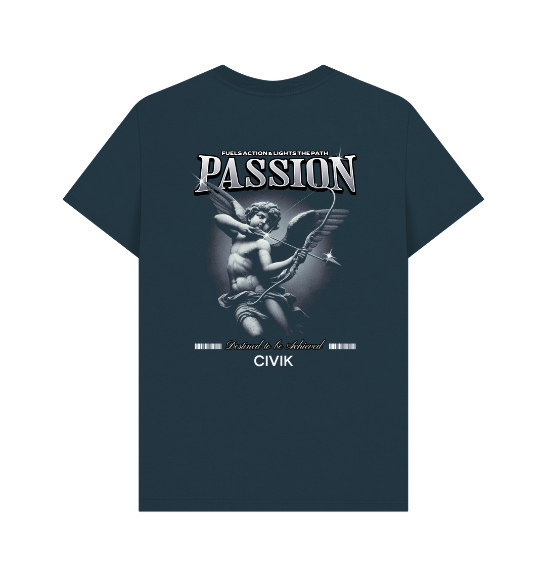 Denim Blue Printed T-shirt