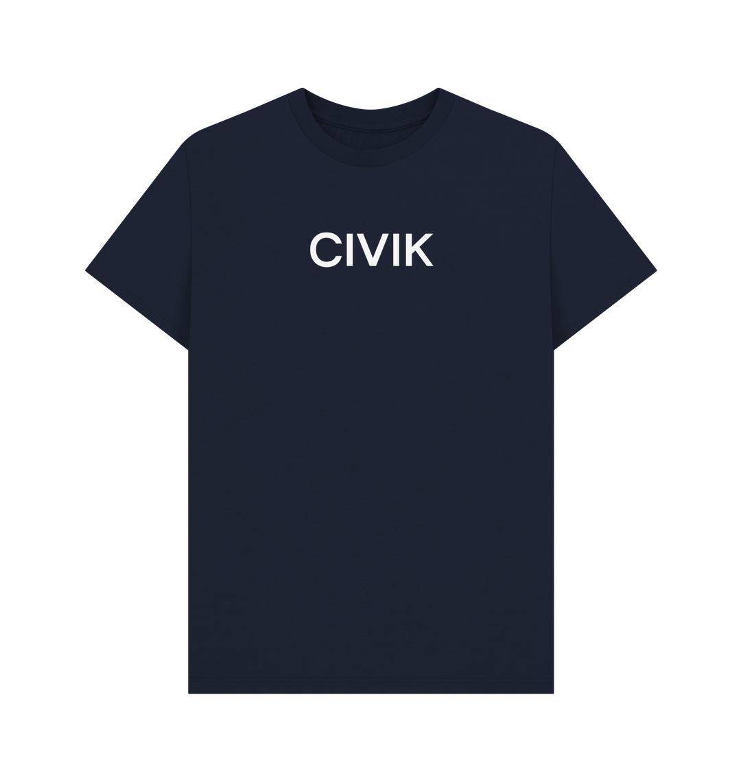 Navy Blue Printed T-shirt