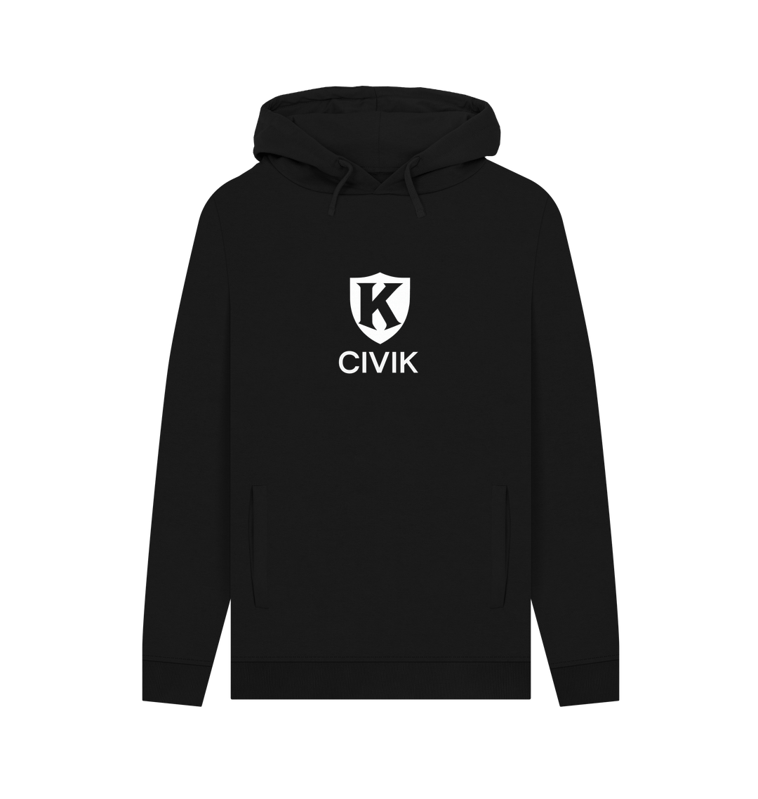 Black Printed Hoody