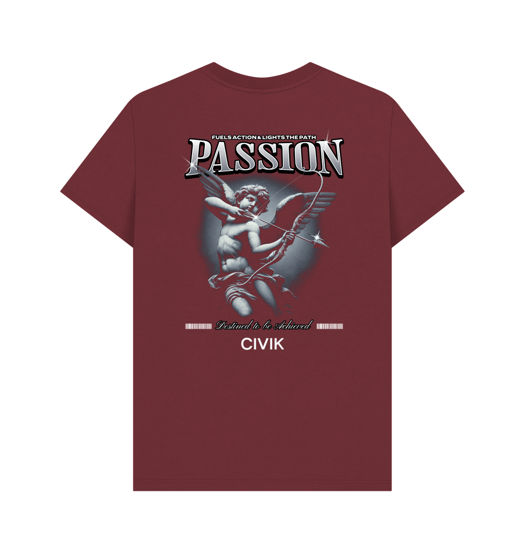 Red Wine Printed T-shirt Back