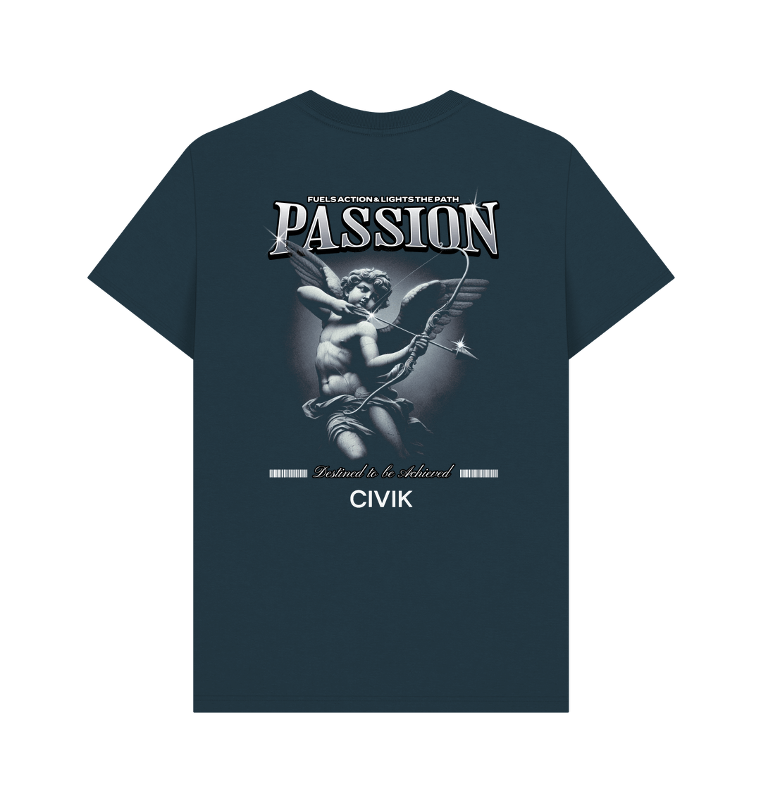 Denim Blue Printed T-shirt Back