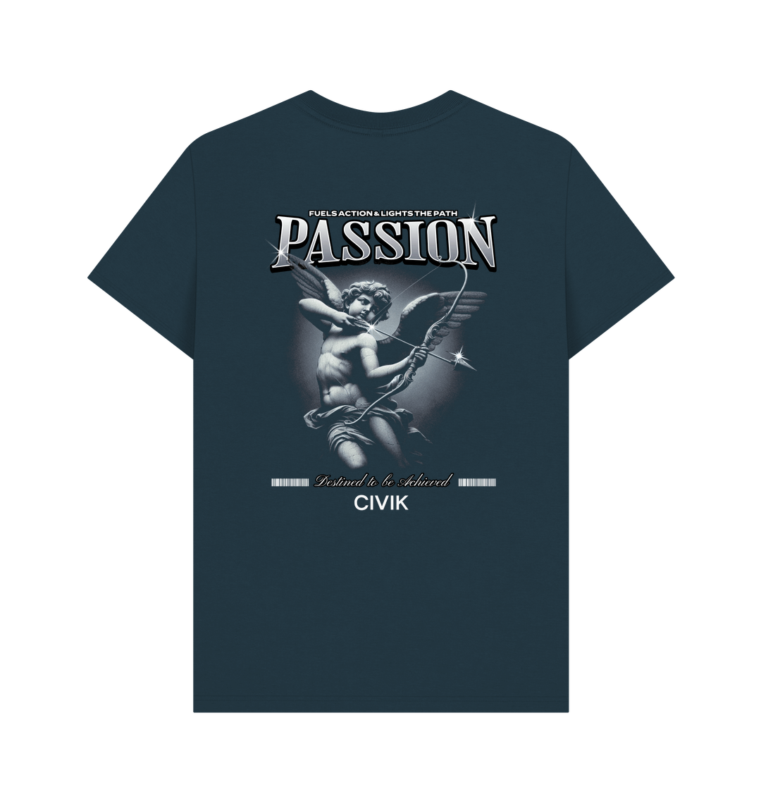 Denim Blue Printed T-shirt