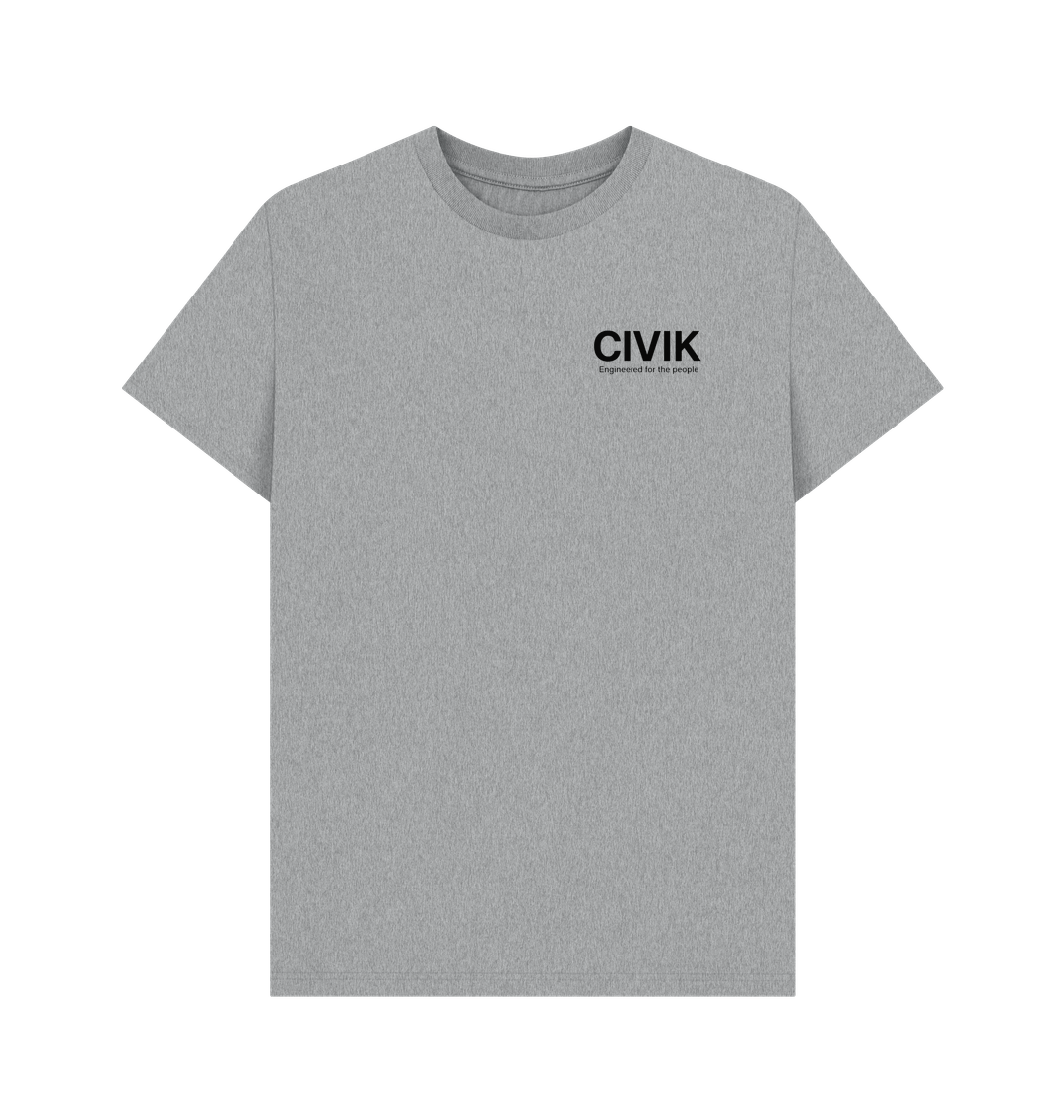 Athletic Grey Printed T-shirt Front