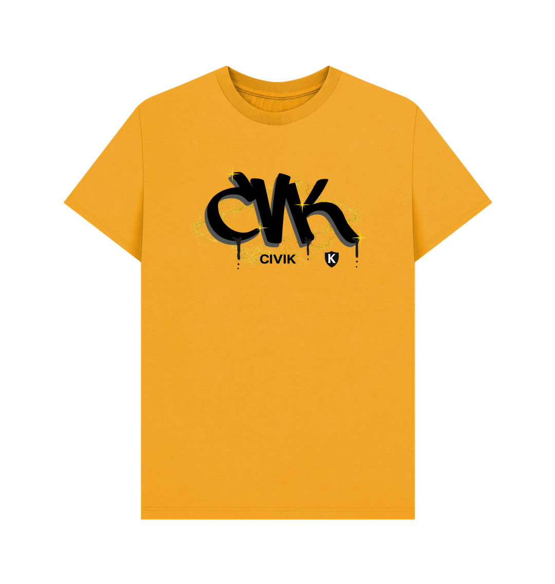 Mustard Printed T-shirt