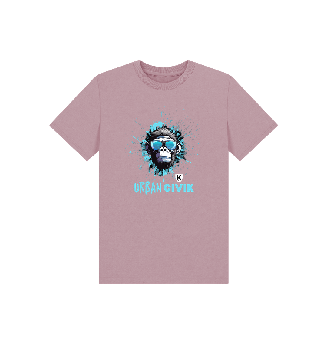 Mauve Printed Kids T-Shirt