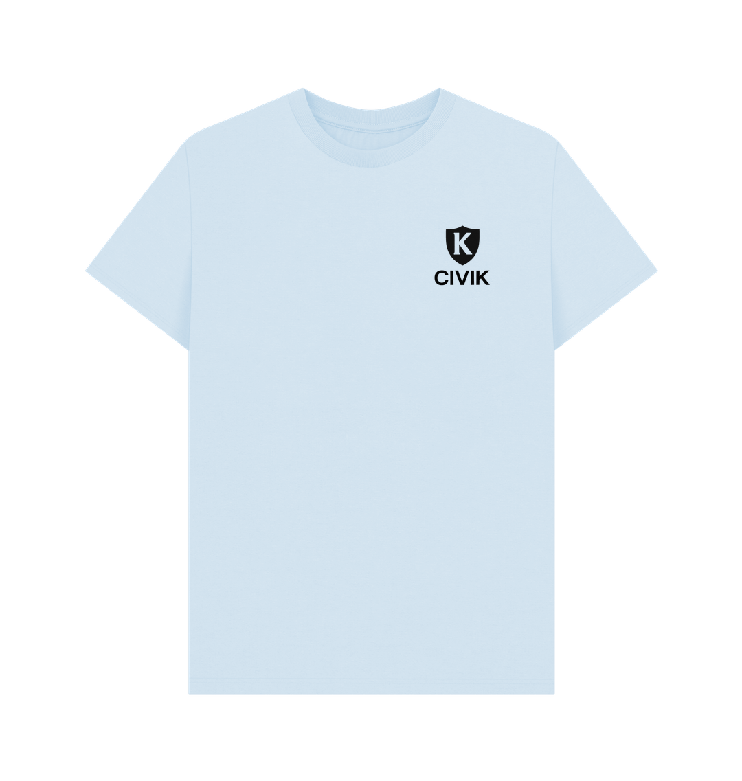 Sky Blue Printed T-shirt