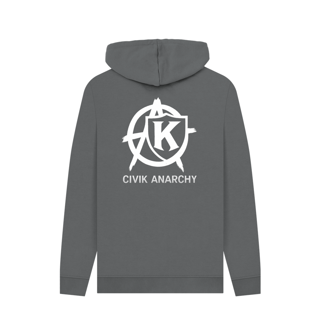 Slate Grey Printed Hoody