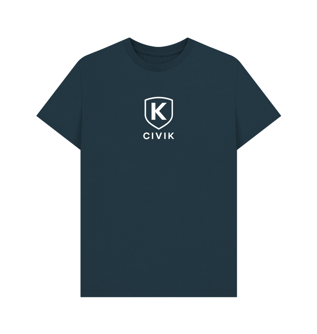 Denim Blue Printed T-shirt