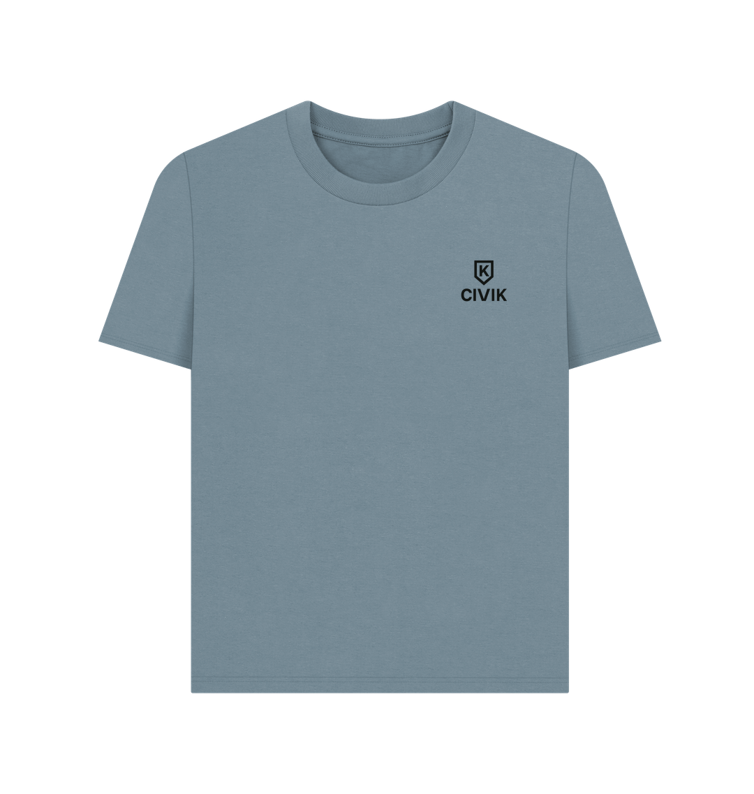 Stone Blue Printed T-shirt