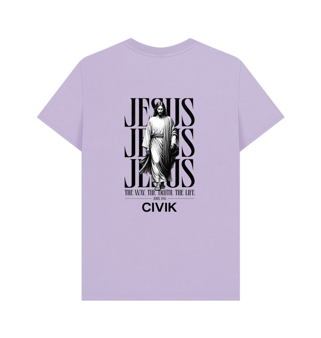 Lilac Printed T-shirt Back