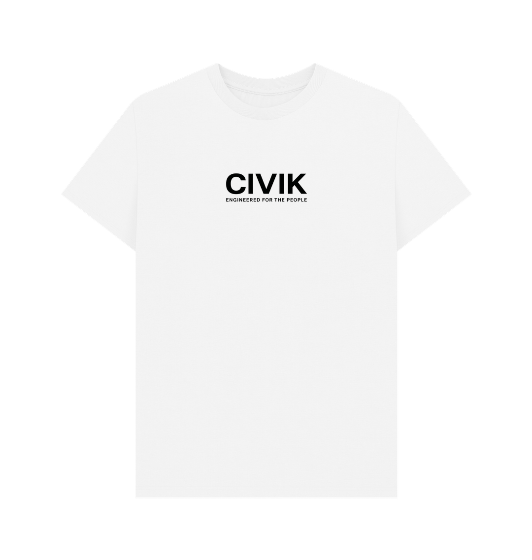 White Printed T-shirt Front
