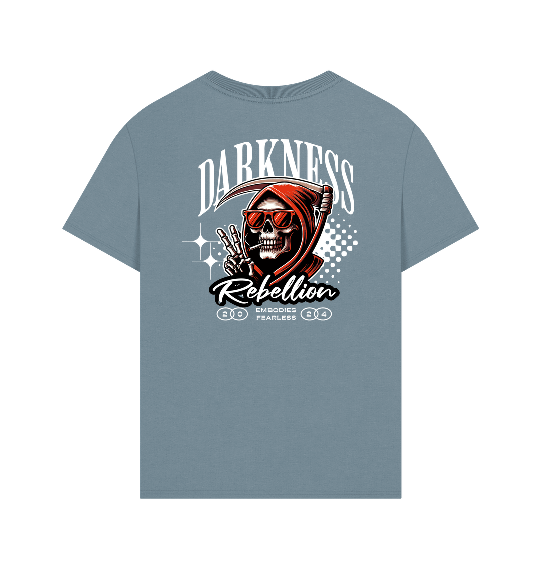 Stone Blue Printed T-shirt