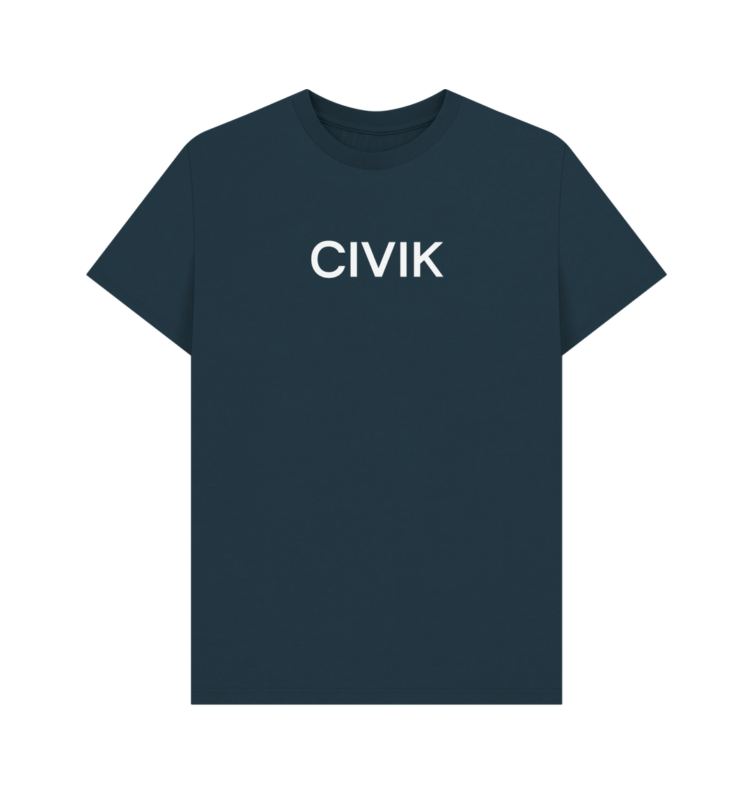 Denim Blue Printed T-shirt