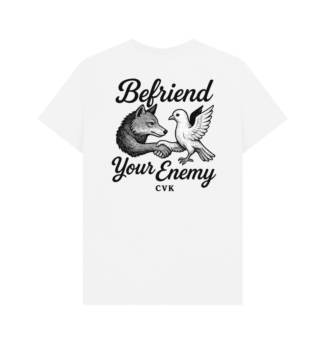 White Printed T-shirt Back