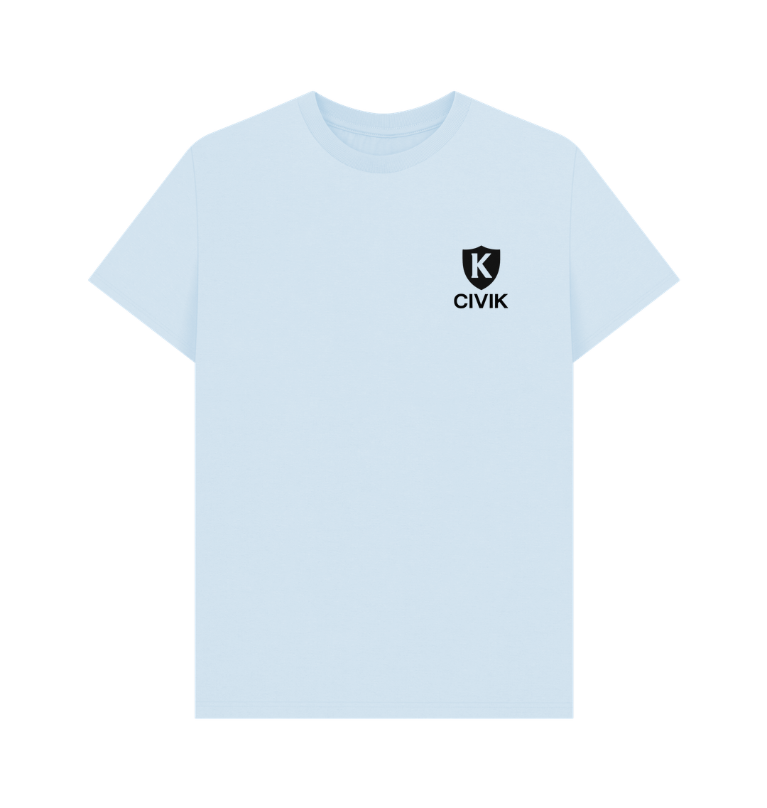 Sky Blue Printed T-shirt