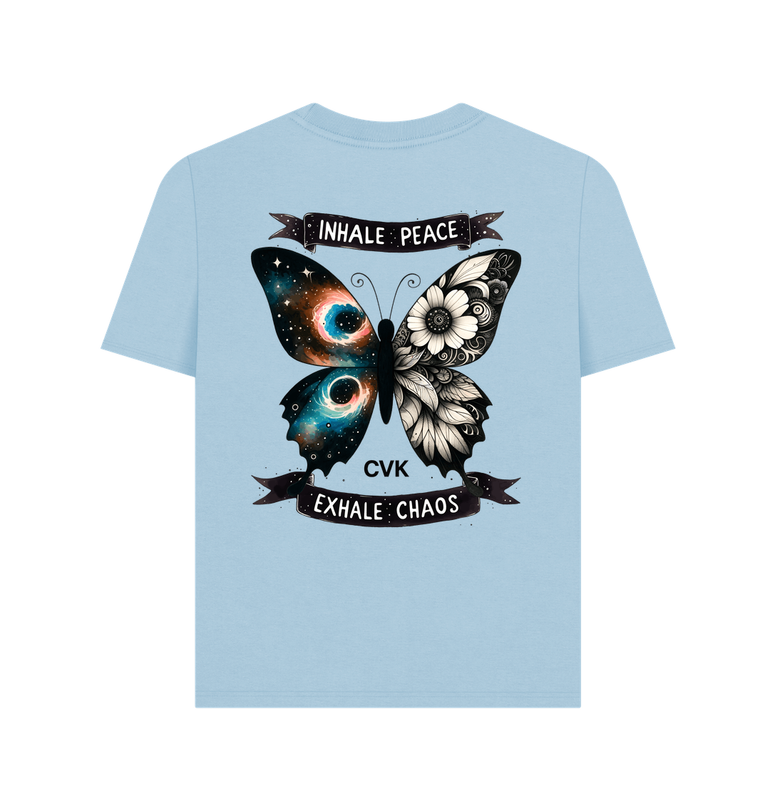 Milky Blue Printed T-shirt