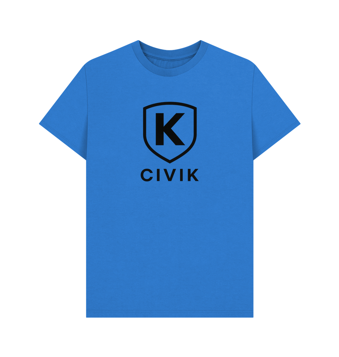 Bright Blue Printed T-shirt