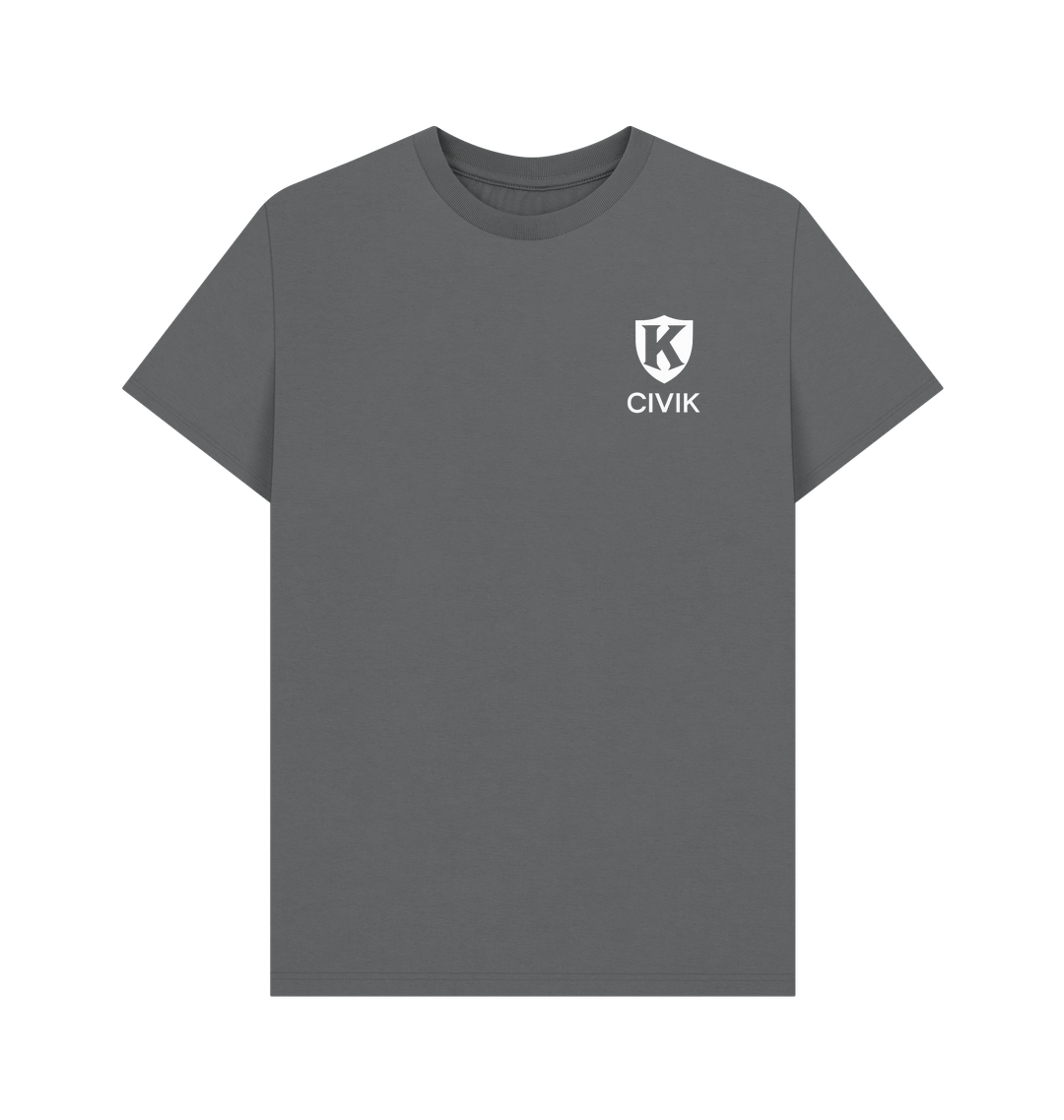 Slate Grey Printed T-shirt