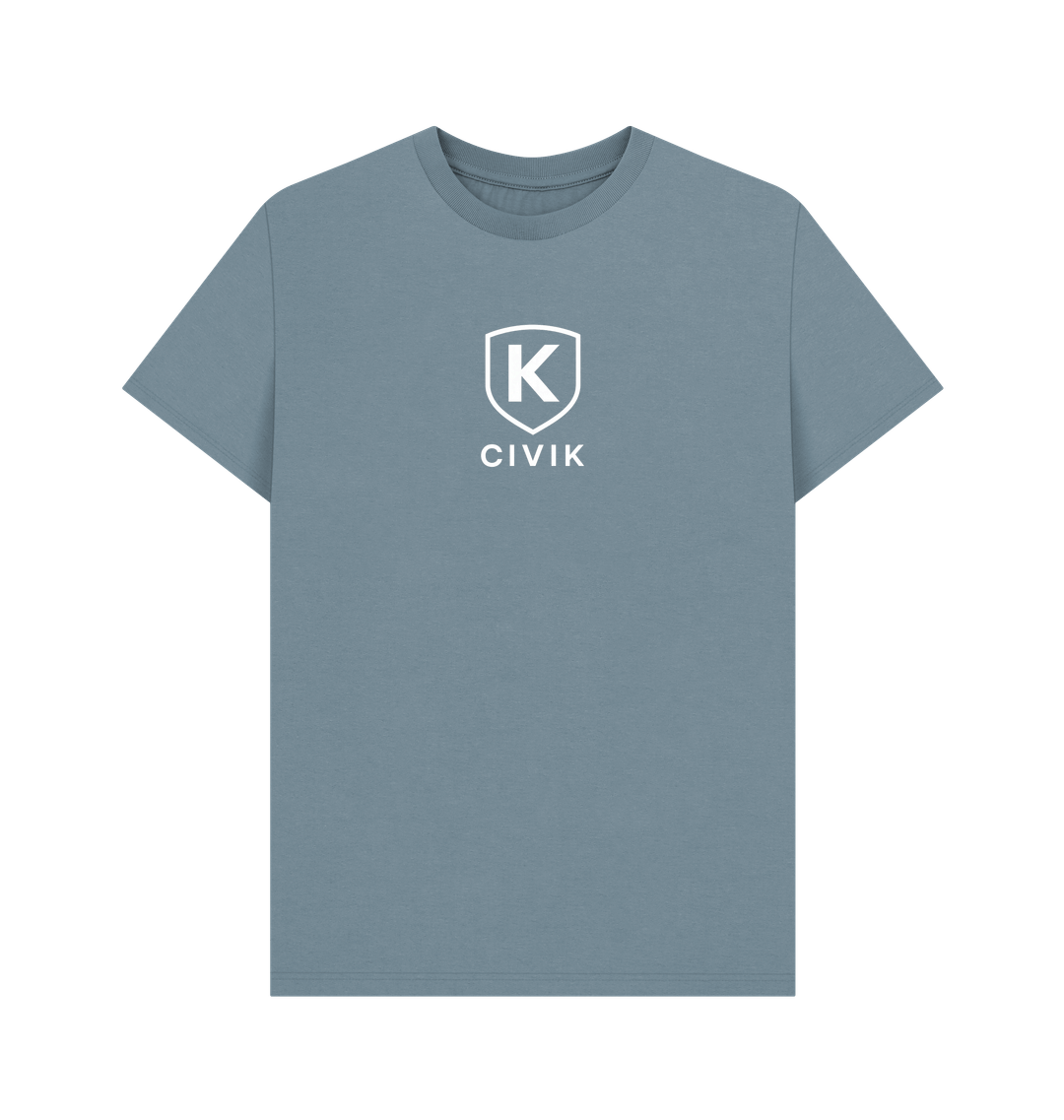 Stone Blue Printed T-shirt