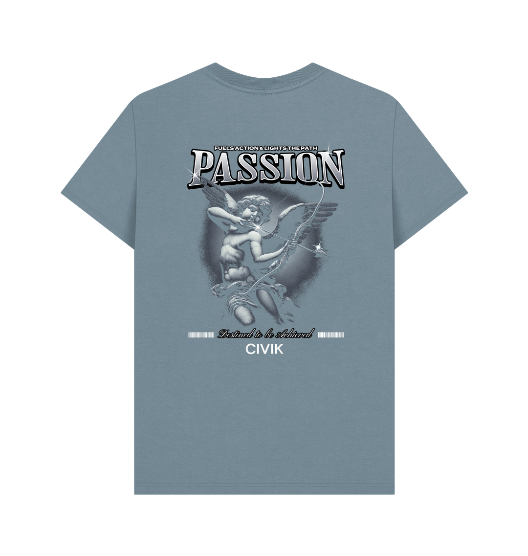 Stone Blue Printed T-shirt
