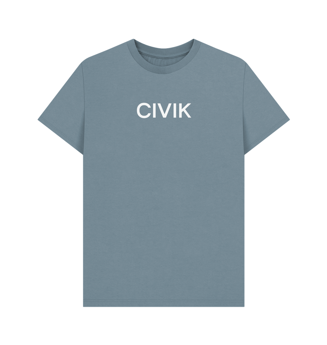Stone Blue Printed T-shirt