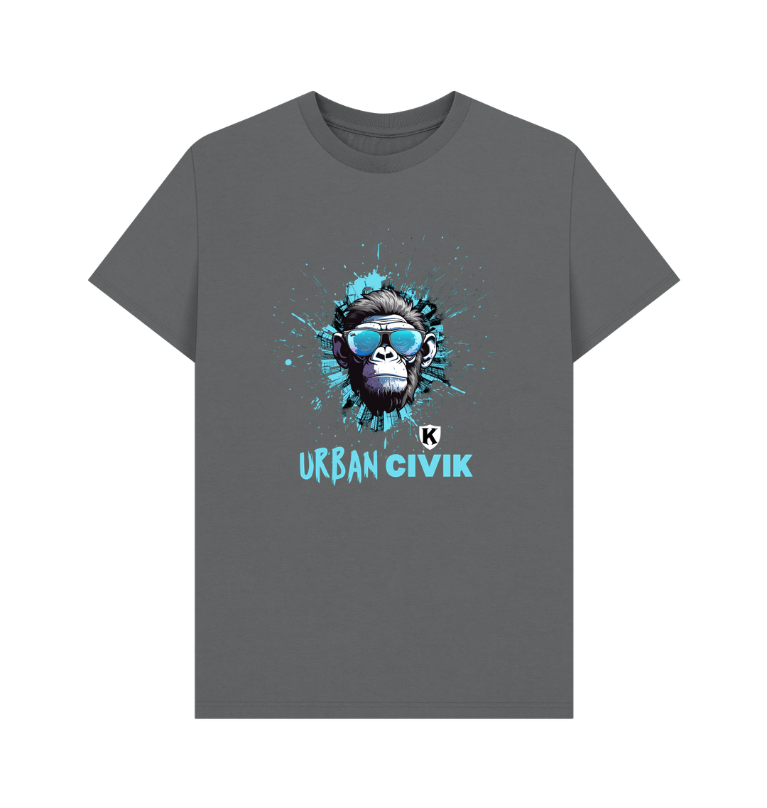 Slate Grey Printed T-shirt