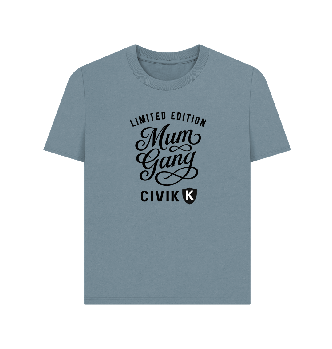 Stone Blue Printed T-shirt