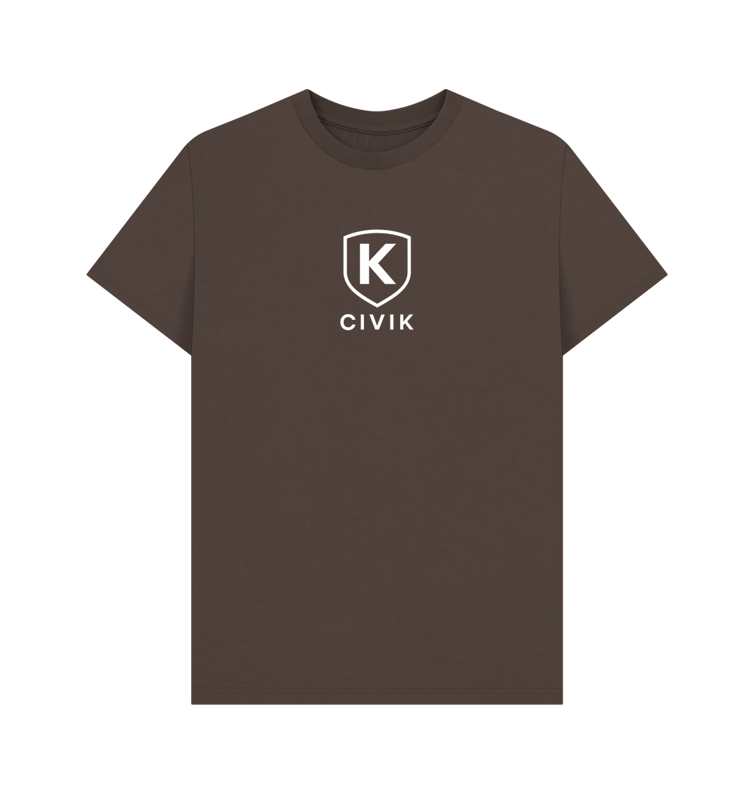 Chocolate Printed T-shirt Front