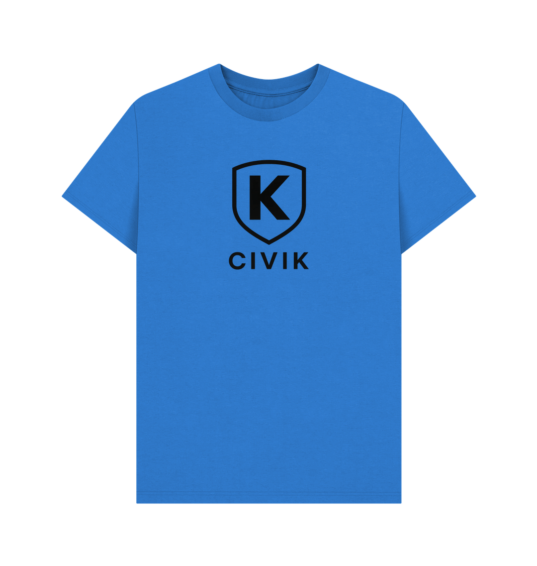Bright Blue Printed T-shirt