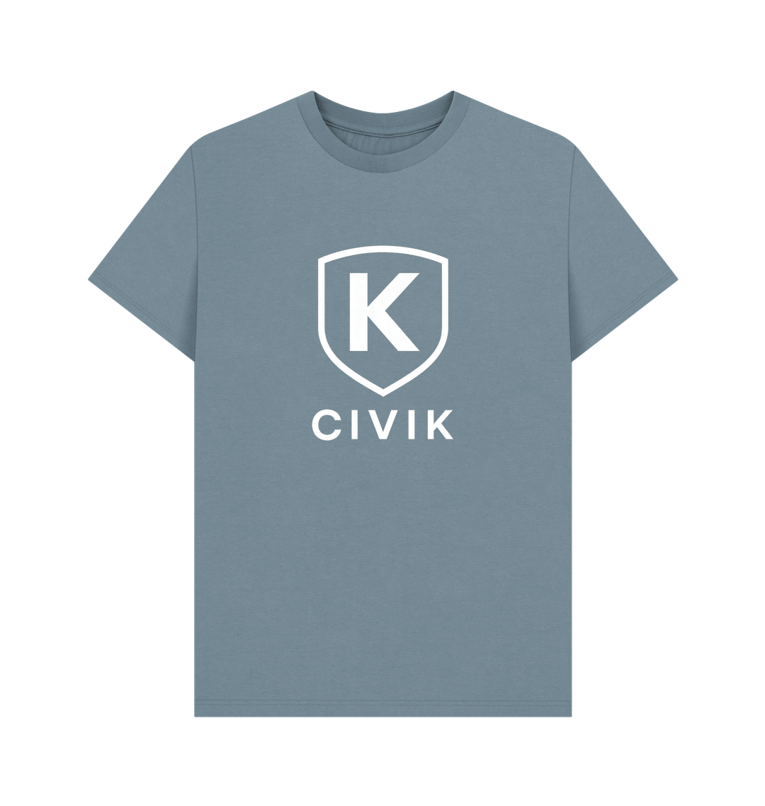 Stone Blue Printed T-shirt