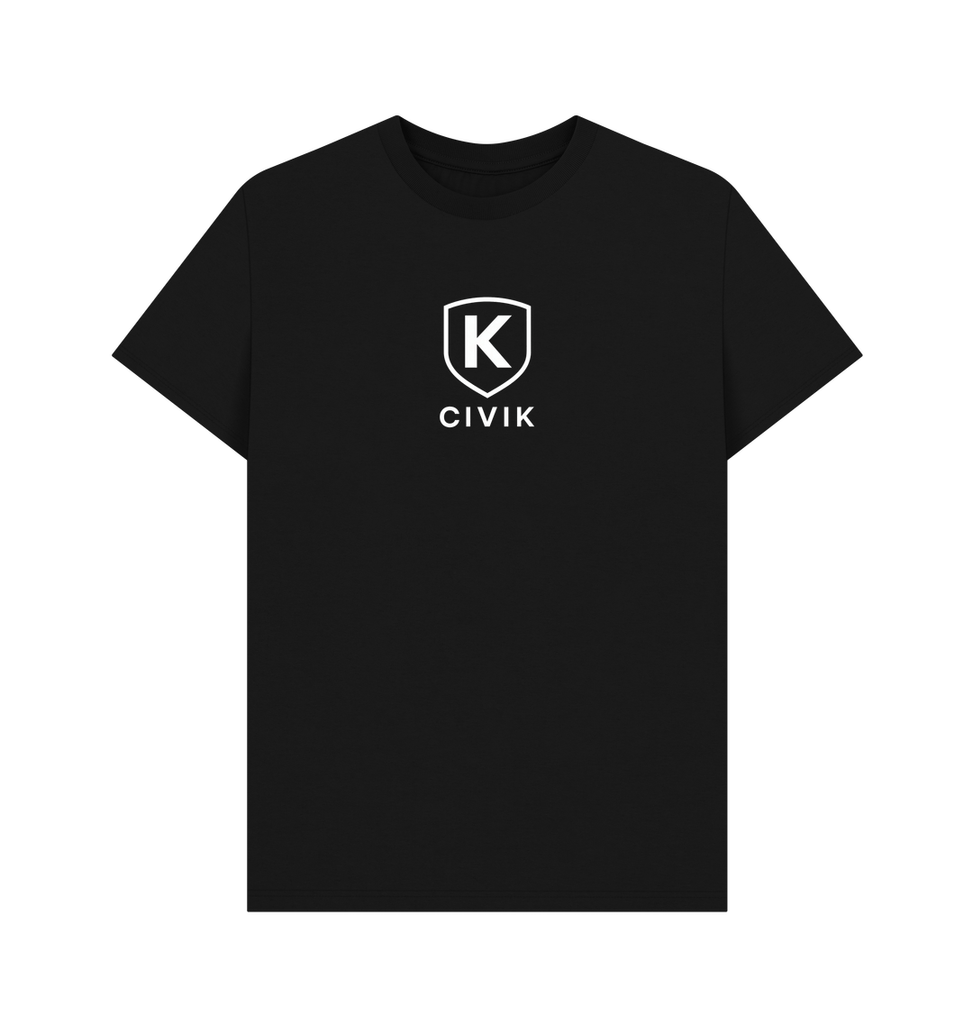 Black Printed T-shirt Front