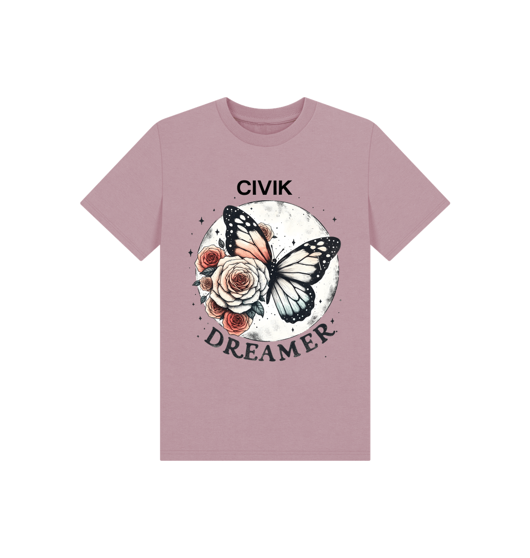 Mauve Printed Kids T-Shirt