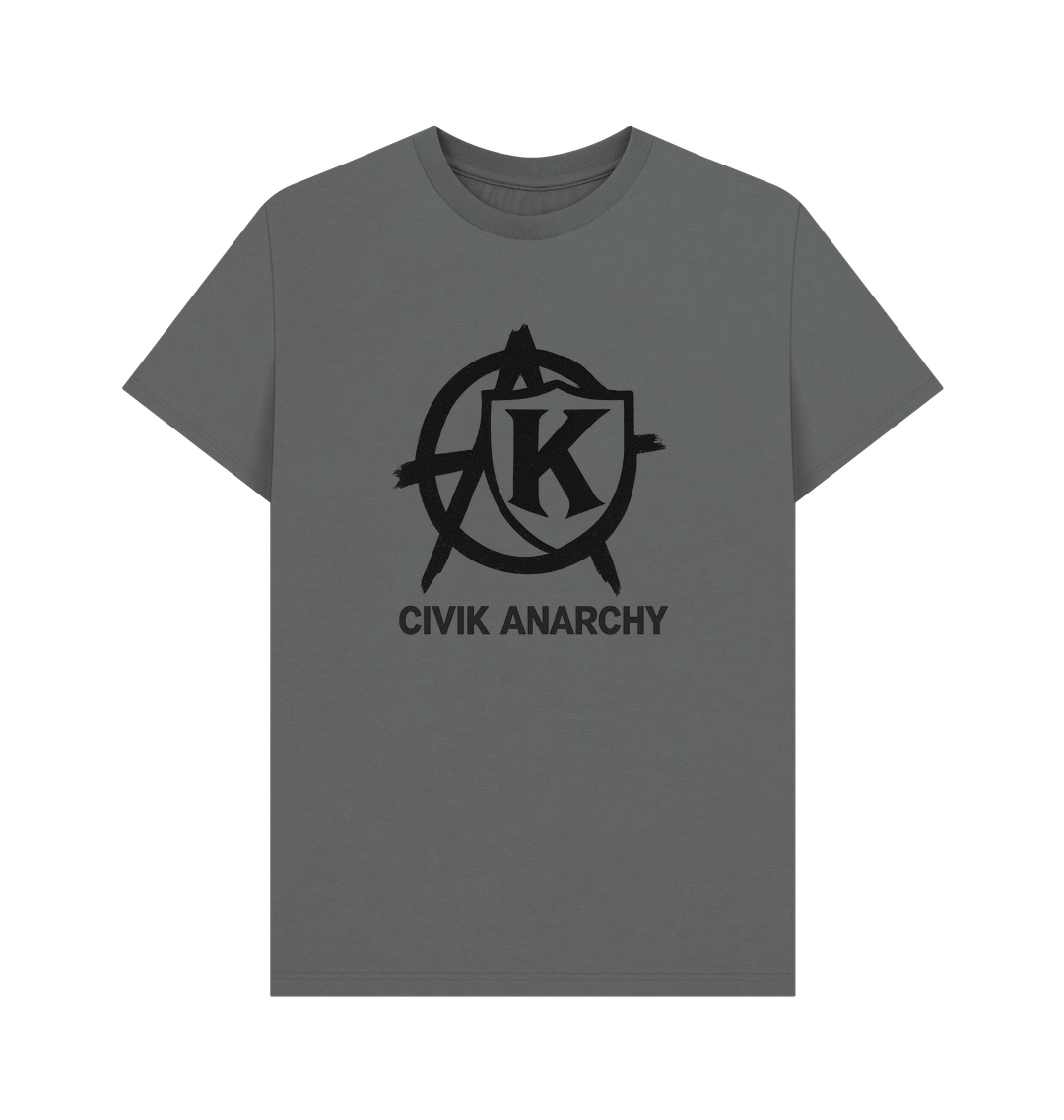 Slate Grey Printed T-shirt