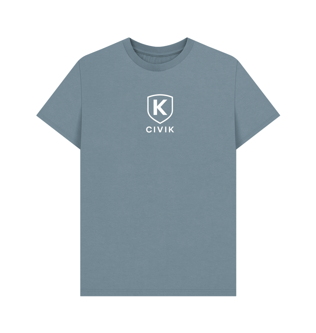 Stone Blue Printed T-shirt