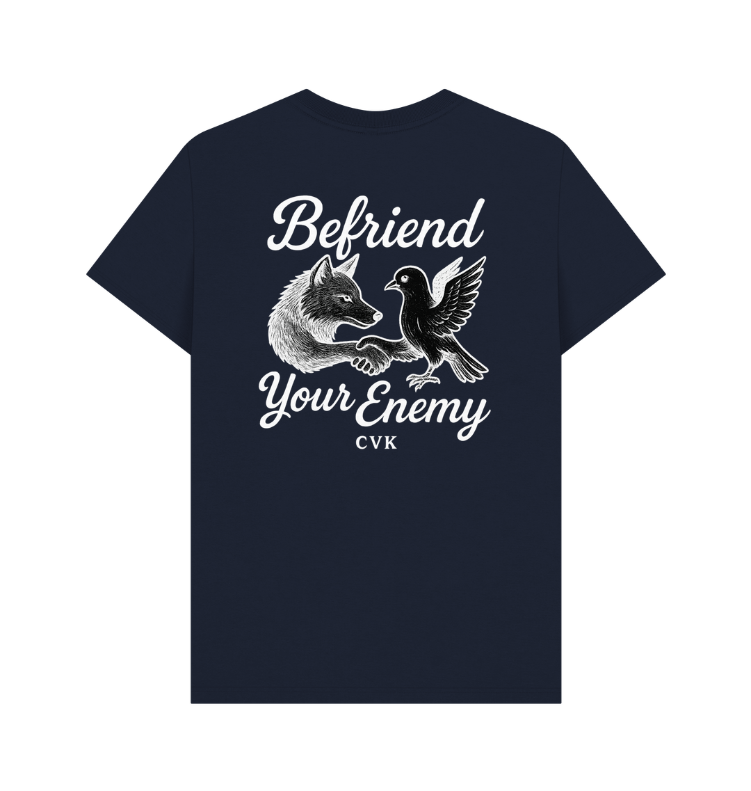 Navy Blue Printed T-shirt