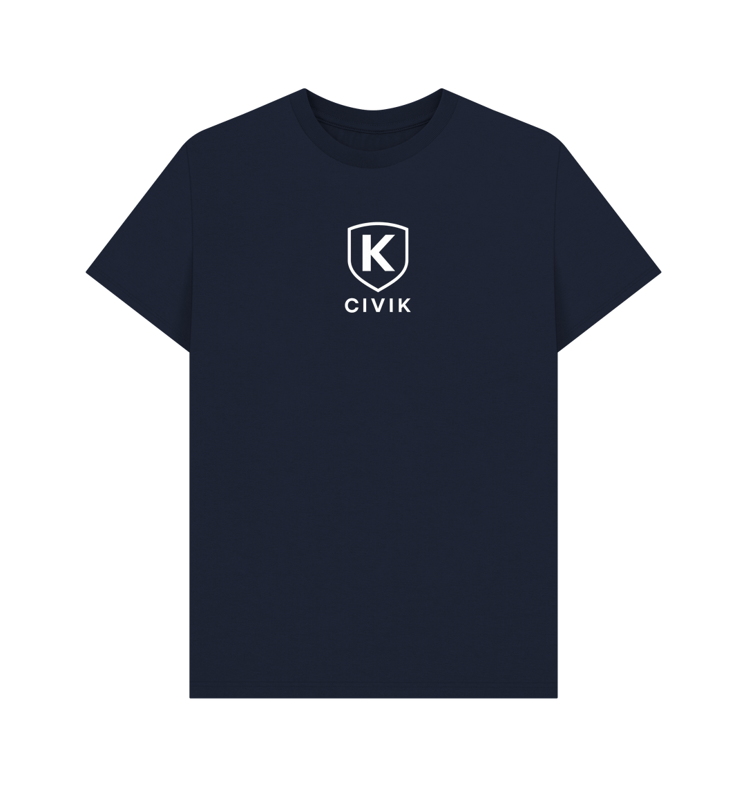 Navy Blue Printed T-shirt