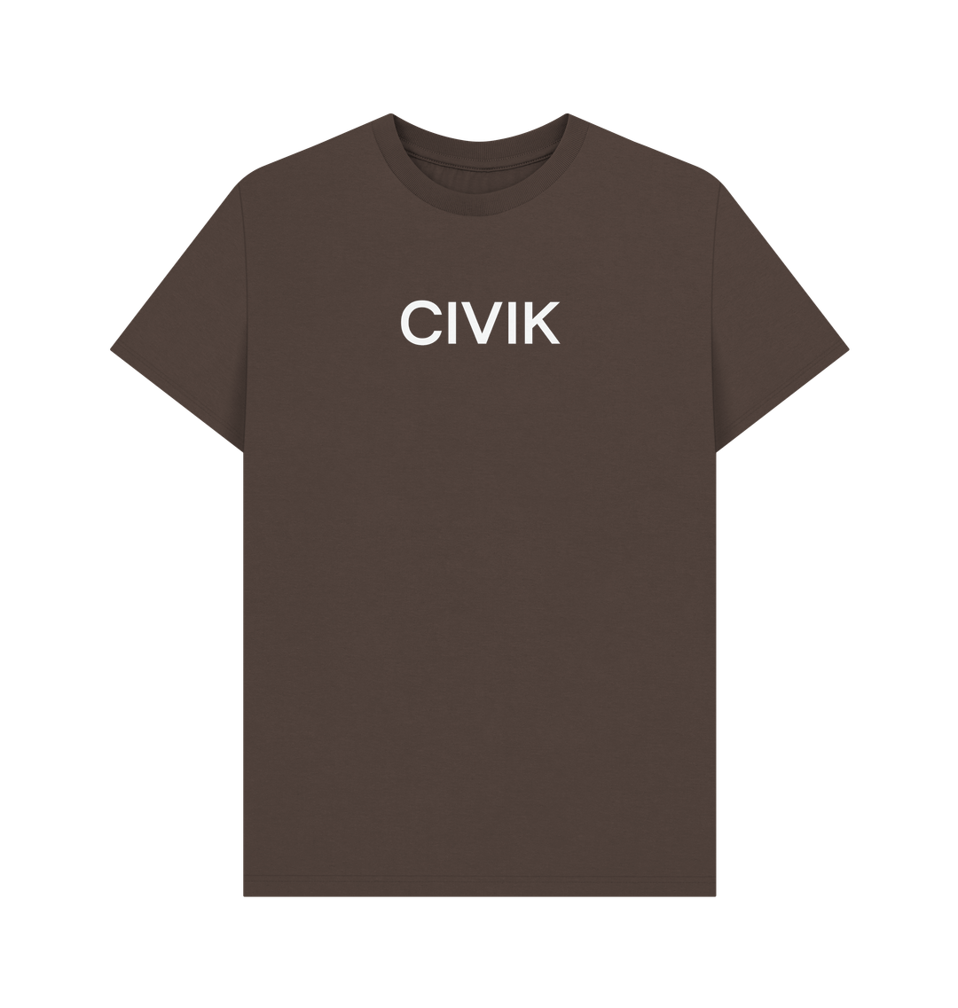 Chocolate Printed T-shirt Front